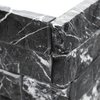 Msi Marquina Nero Spltface Ledger Panel SAMPLE Corner Marble Wall Tile ZOR-PNL-0039-SAM